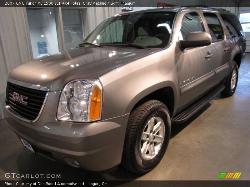 Steel Gray Metallic / Light Titanium 2007 GMC Yukon XL 1500 SLT 4x4
