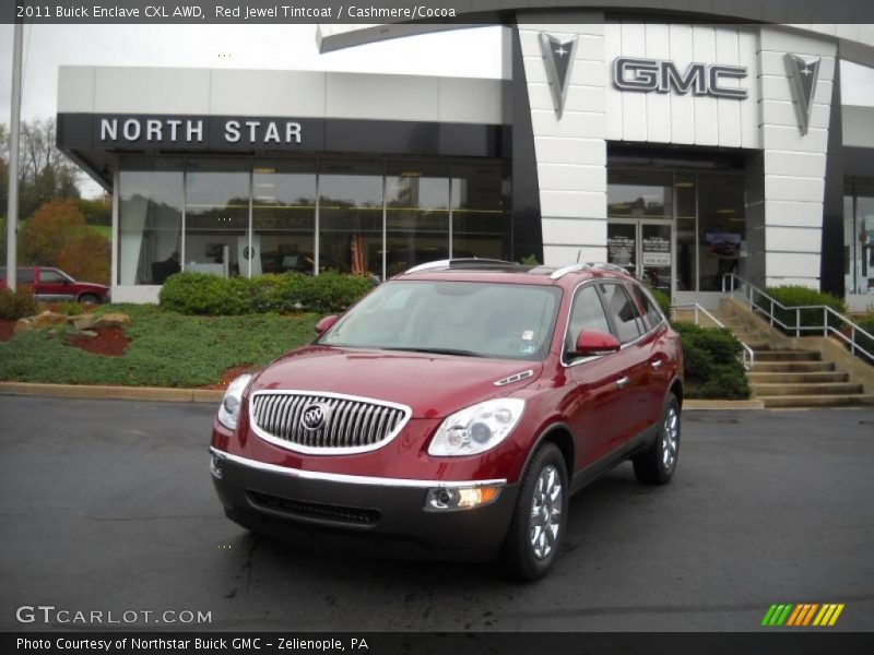 Red Jewel Tintcoat / Cashmere/Cocoa 2011 Buick Enclave CXL AWD