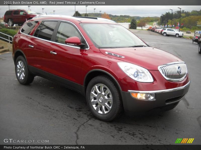 Red Jewel Tintcoat / Cashmere/Cocoa 2011 Buick Enclave CXL AWD