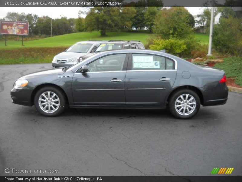 Cyber Gray Metallic / Ebony/Ebony 2011 Buick Enclave CXL AWD