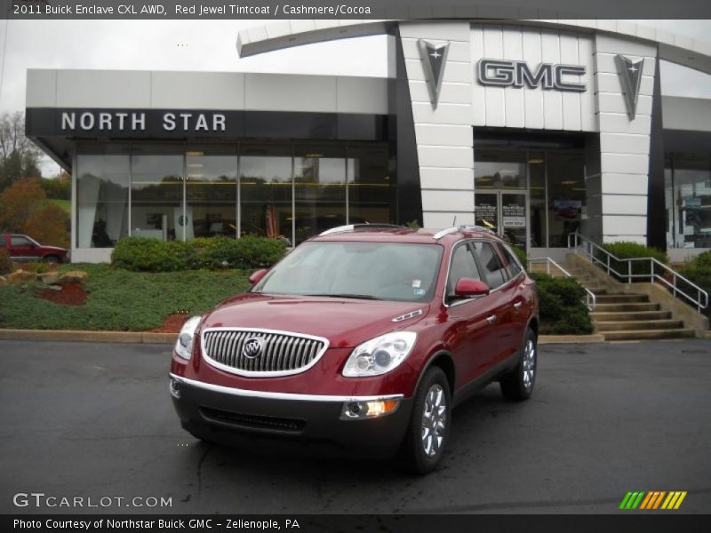 Red Jewel Tintcoat / Cashmere/Cocoa 2011 Buick Enclave CXL AWD