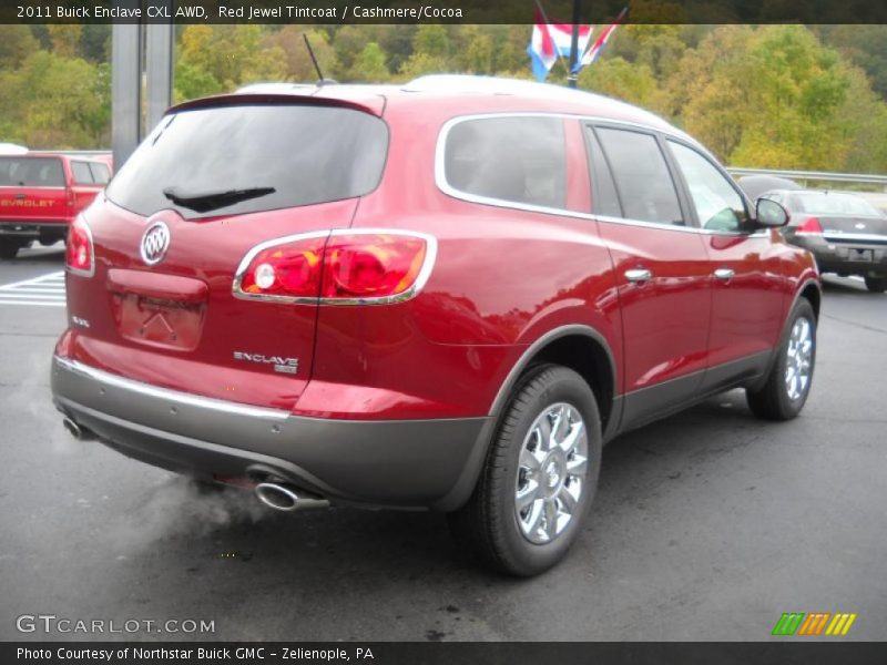 Red Jewel Tintcoat / Cashmere/Cocoa 2011 Buick Enclave CXL AWD
