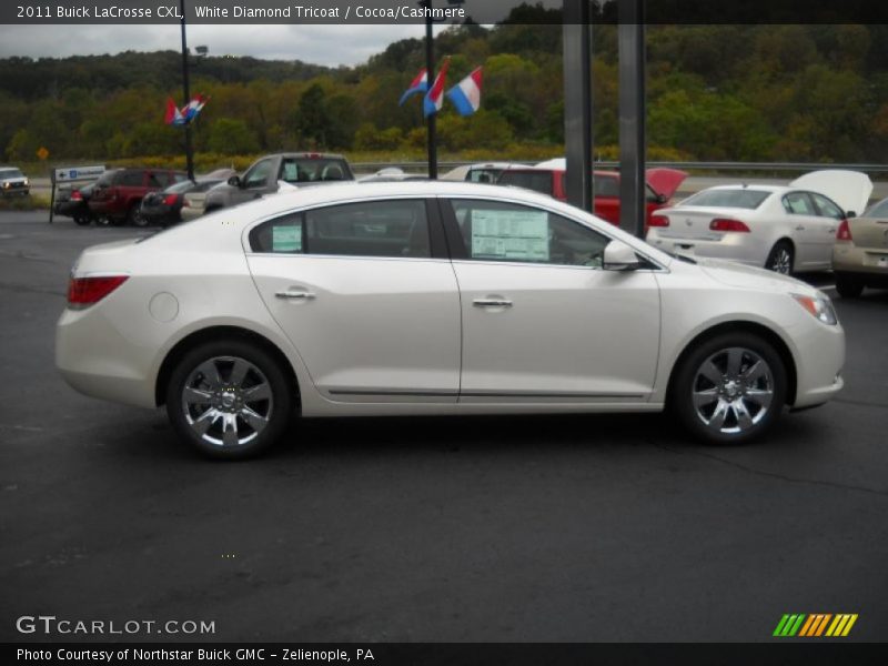 White Diamond Tricoat / Cocoa/Cashmere 2011 Buick LaCrosse CXL