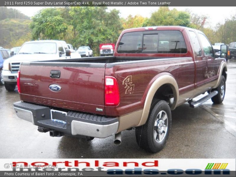 Royal Red Metallic / Adobe Two Tone Leather 2011 Ford F250 Super Duty Lariat SuperCab 4x4