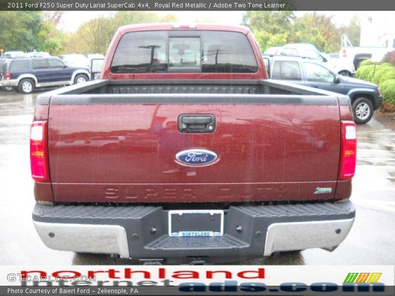 Royal Red Metallic / Adobe Two Tone Leather 2011 Ford F250 Super Duty Lariat SuperCab 4x4