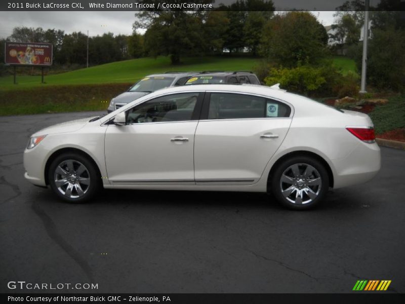 White Diamond Tricoat / Cocoa/Cashmere 2011 Buick LaCrosse CXL