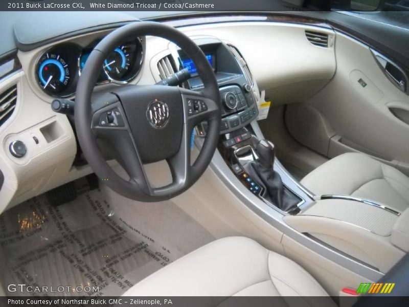 White Diamond Tricoat / Cocoa/Cashmere 2011 Buick LaCrosse CXL