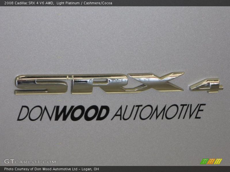 Light Platinum / Cashmere/Cocoa 2008 Cadillac SRX 4 V6 AWD