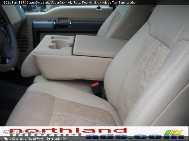 Royal Red Metallic / Adobe Two Tone Leather 2011 Ford F250 Super Duty Lariat SuperCab 4x4