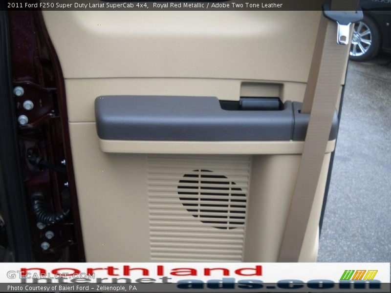 Royal Red Metallic / Adobe Two Tone Leather 2011 Ford F250 Super Duty Lariat SuperCab 4x4