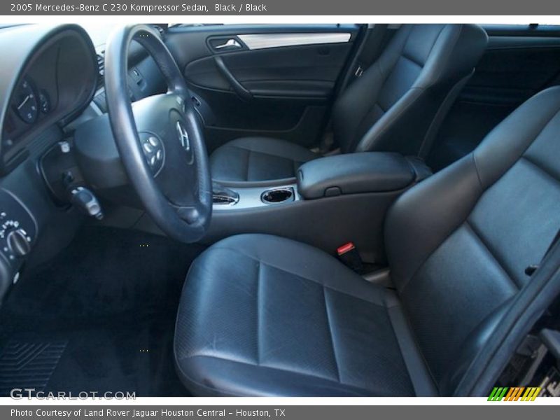 Black / Black 2005 Mercedes-Benz C 230 Kompressor Sedan
