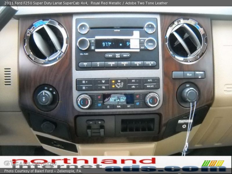 Royal Red Metallic / Adobe Two Tone Leather 2011 Ford F250 Super Duty Lariat SuperCab 4x4