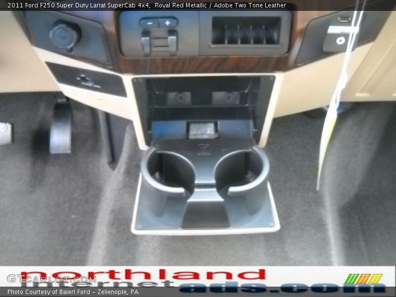 Royal Red Metallic / Adobe Two Tone Leather 2011 Ford F250 Super Duty Lariat SuperCab 4x4