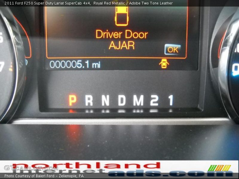 Royal Red Metallic / Adobe Two Tone Leather 2011 Ford F250 Super Duty Lariat SuperCab 4x4