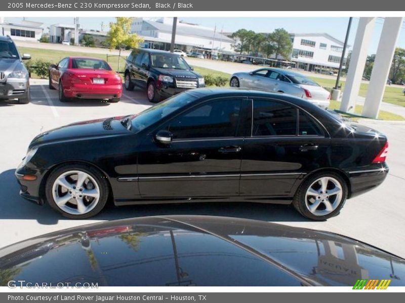 Black / Black 2005 Mercedes-Benz C 230 Kompressor Sedan