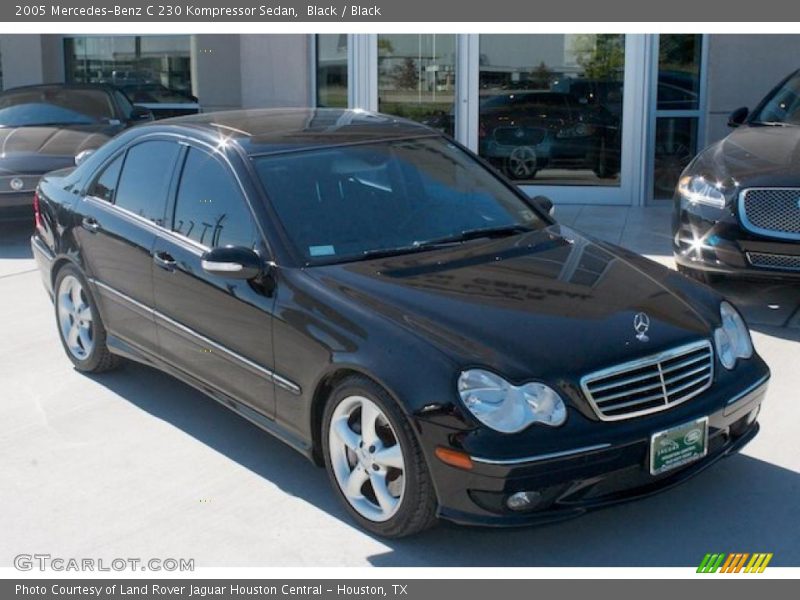Black / Black 2005 Mercedes-Benz C 230 Kompressor Sedan