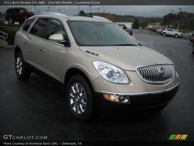Gold Mist Metallic / Cashmere/Cocoa 2011 Buick Enclave CXL AWD