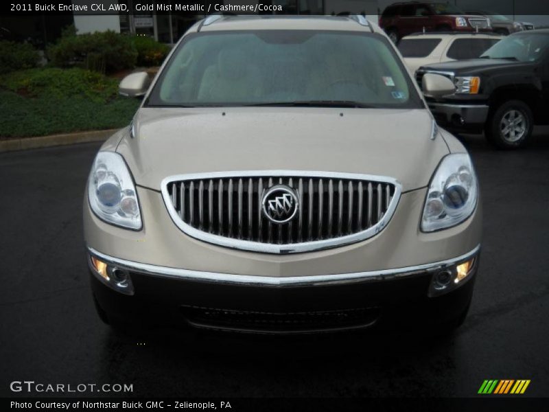 Gold Mist Metallic / Cashmere/Cocoa 2011 Buick Enclave CXL AWD