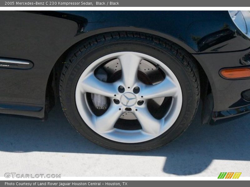 Black / Black 2005 Mercedes-Benz C 230 Kompressor Sedan