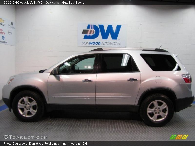 Quicksilver Metallic / Ebony 2010 GMC Acadia SLE AWD