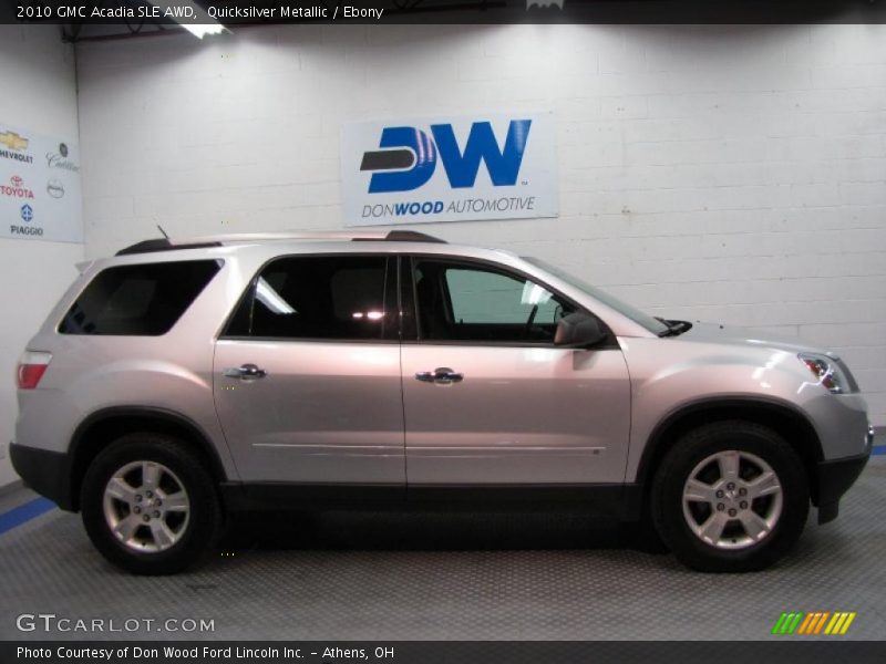 Quicksilver Metallic / Ebony 2010 GMC Acadia SLE AWD