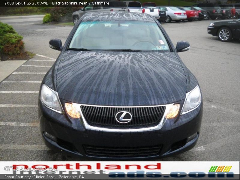 Black Sapphire Pearl / Cashmere 2008 Lexus GS 350 AWD
