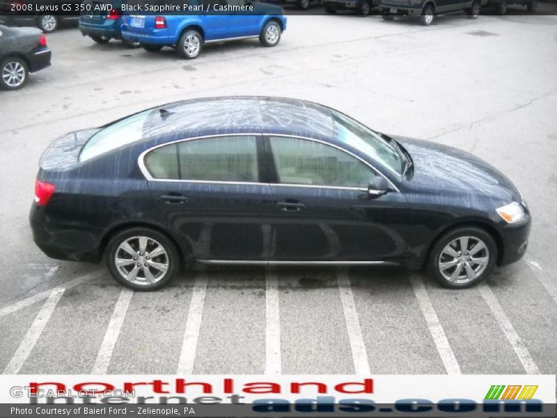 Black Sapphire Pearl / Cashmere 2008 Lexus GS 350 AWD