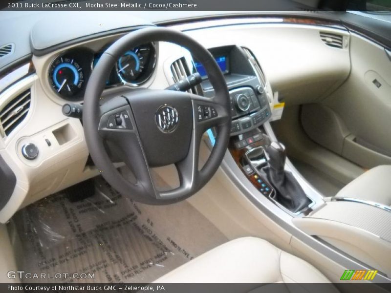 Mocha Steel Metallic / Cocoa/Cashmere 2011 Buick LaCrosse CXL