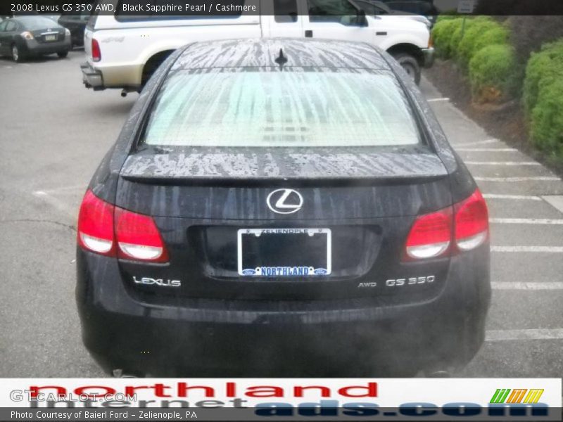 Black Sapphire Pearl / Cashmere 2008 Lexus GS 350 AWD
