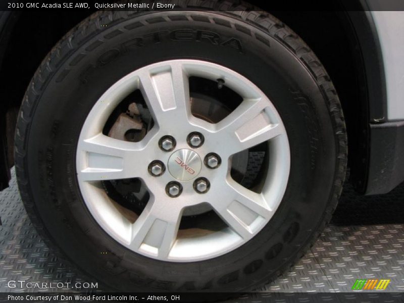 Quicksilver Metallic / Ebony 2010 GMC Acadia SLE AWD