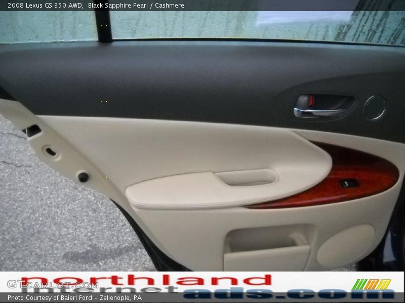 Black Sapphire Pearl / Cashmere 2008 Lexus GS 350 AWD