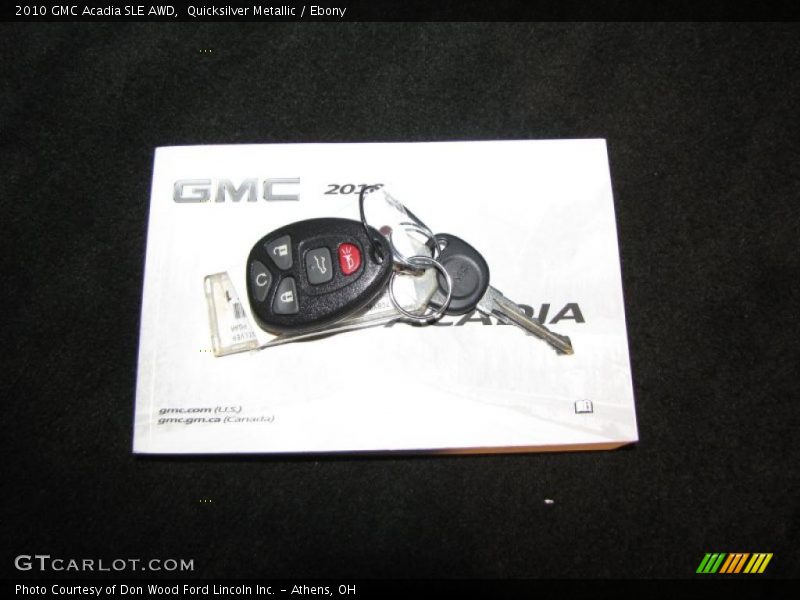 Quicksilver Metallic / Ebony 2010 GMC Acadia SLE AWD