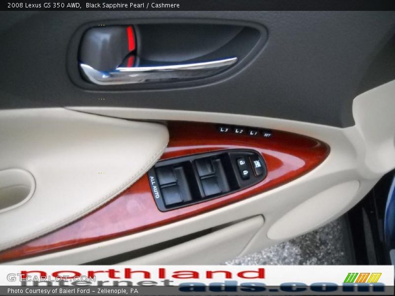 Black Sapphire Pearl / Cashmere 2008 Lexus GS 350 AWD