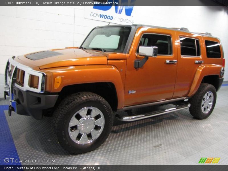 Desert Orange Metallic / Ebony Black/Morocco 2007 Hummer H3 X