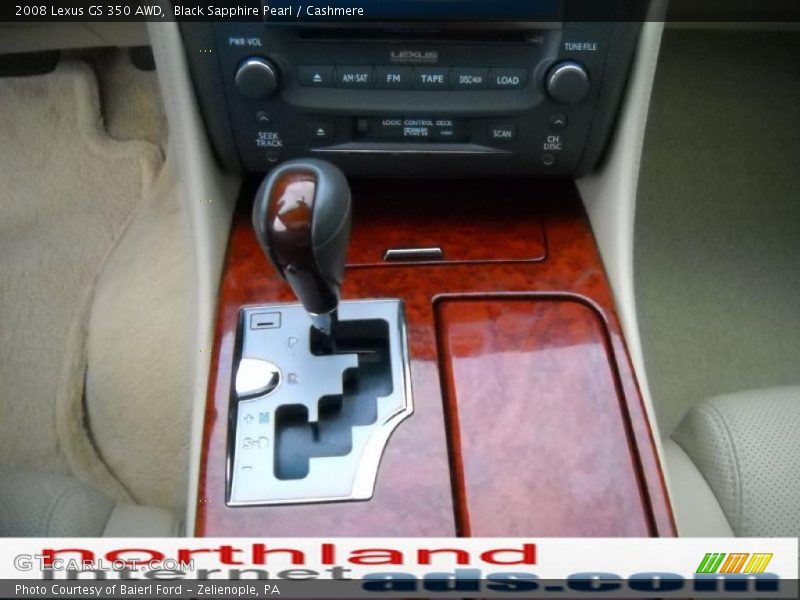 Black Sapphire Pearl / Cashmere 2008 Lexus GS 350 AWD
