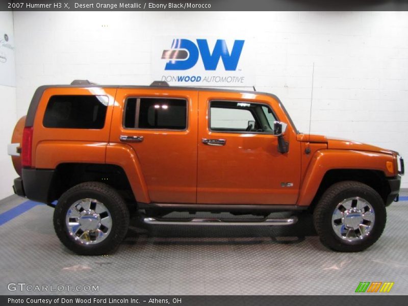 Desert Orange Metallic / Ebony Black/Morocco 2007 Hummer H3 X