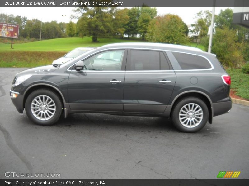 Cyber Gray Metallic / Ebony/Ebony 2011 Buick Enclave CX AWD