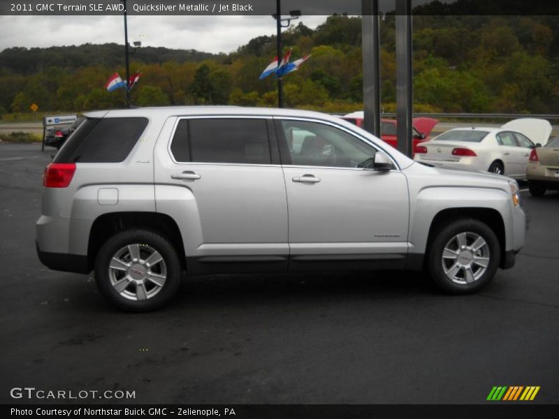 Quicksilver Metallic / Jet Black 2011 GMC Terrain SLE AWD