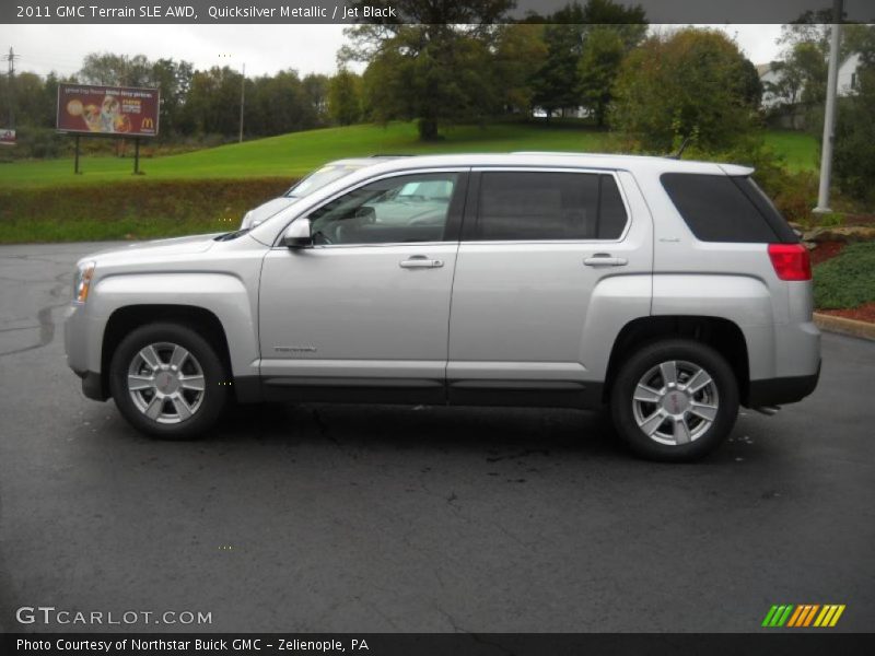 Quicksilver Metallic / Jet Black 2011 GMC Terrain SLE AWD