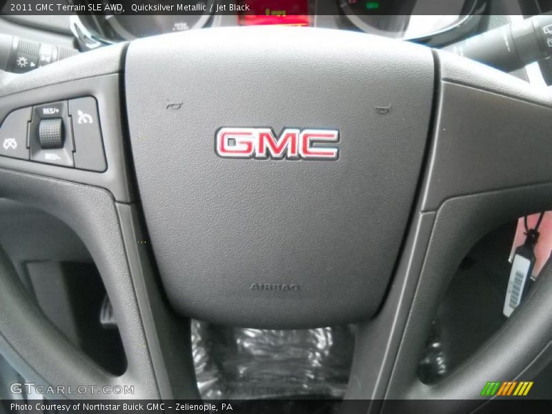 Quicksilver Metallic / Jet Black 2011 GMC Terrain SLE AWD