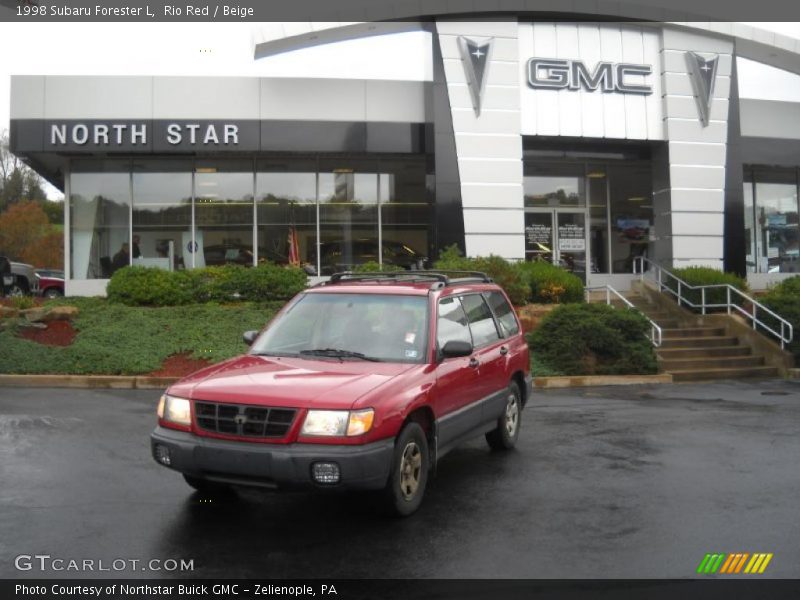 Rio Red / Beige 1998 Subaru Forester L