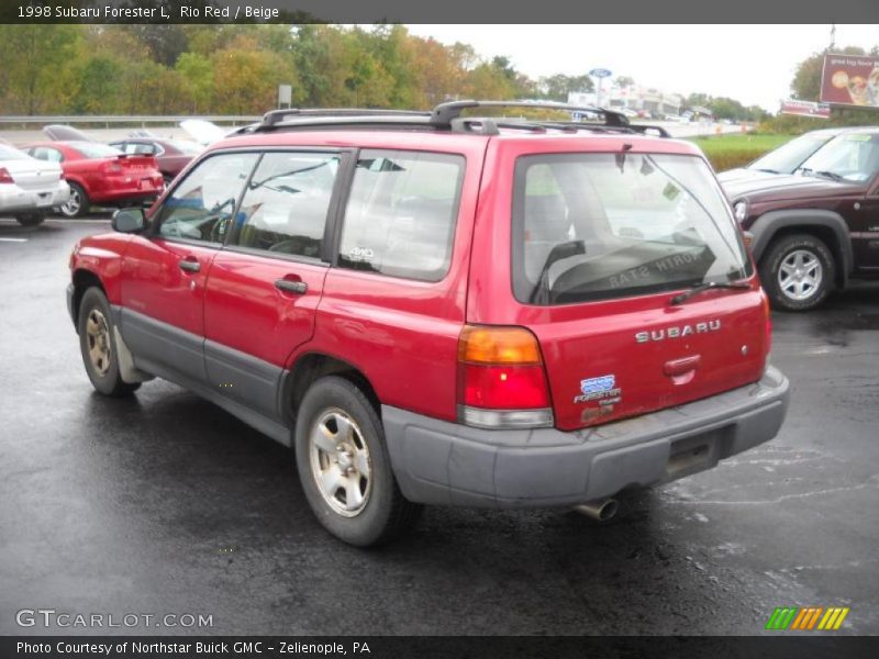 Rio Red / Beige 1998 Subaru Forester L