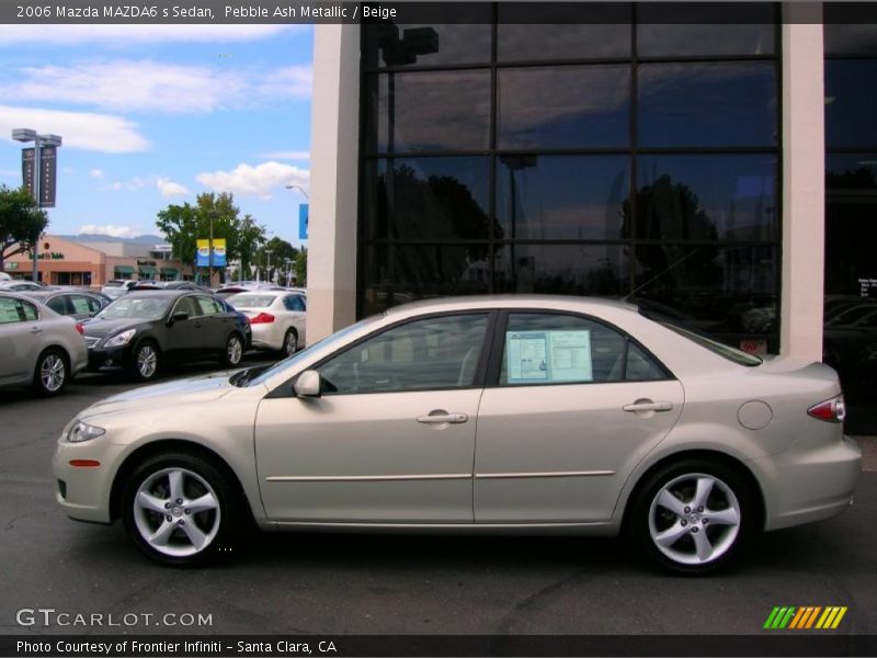 Pebble Ash Metallic / Beige 2006 Mazda MAZDA6 s Sedan