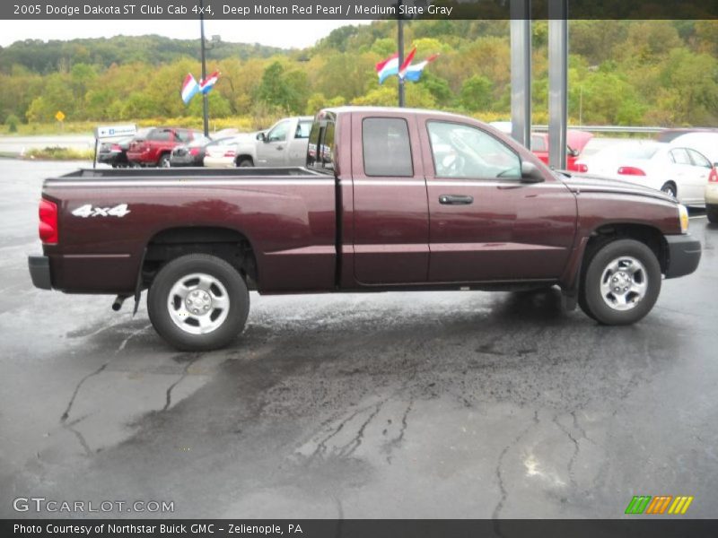 Deep Molten Red Pearl / Medium Slate Gray 2005 Dodge Dakota ST Club Cab 4x4