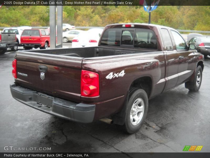 Deep Molten Red Pearl / Medium Slate Gray 2005 Dodge Dakota ST Club Cab 4x4