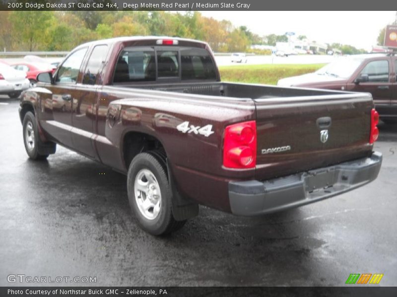 Deep Molten Red Pearl / Medium Slate Gray 2005 Dodge Dakota ST Club Cab 4x4