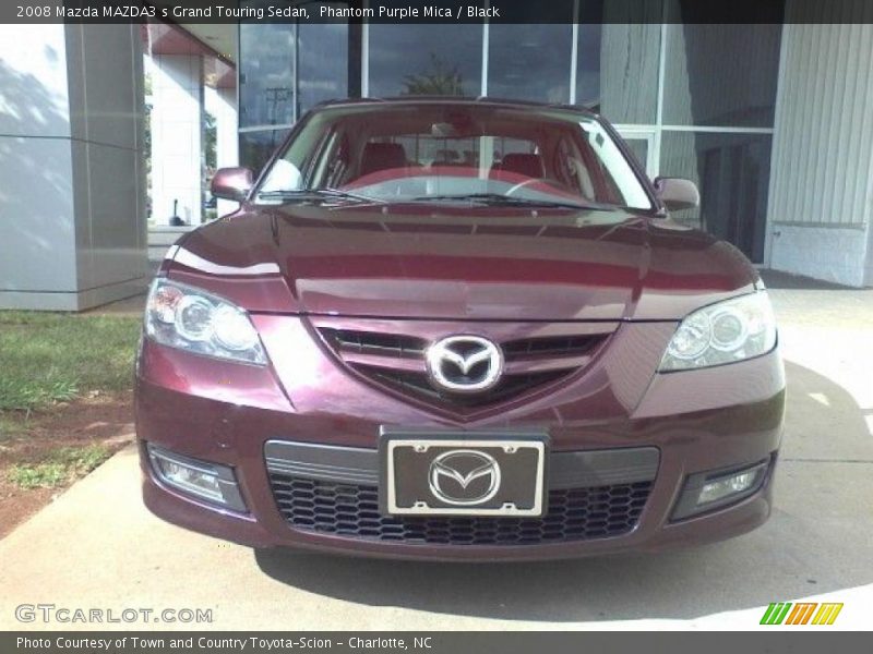 Phantom Purple Mica / Black 2008 Mazda MAZDA3 s Grand Touring Sedan