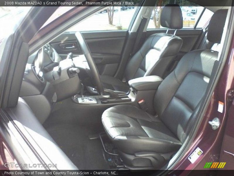 Phantom Purple Mica / Black 2008 Mazda MAZDA3 s Grand Touring Sedan
