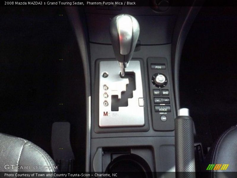 Phantom Purple Mica / Black 2008 Mazda MAZDA3 s Grand Touring Sedan