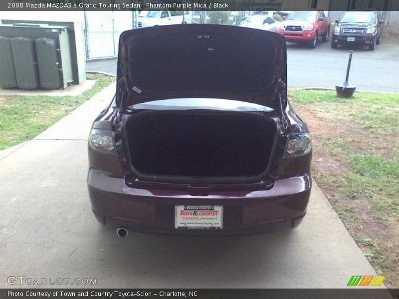 Phantom Purple Mica / Black 2008 Mazda MAZDA3 s Grand Touring Sedan